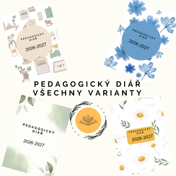 Zvýhodněný balíček - Pedagogický diář / učitelský deník 2026/2027 - všechny varianty