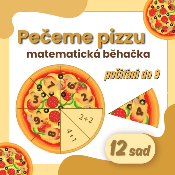 Pečeme pizzu - matematická běhačka