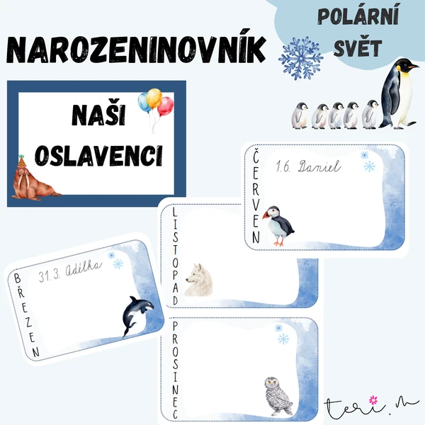 NAROZENINOVNÍK - téma POLÁRNÍ SVĚT