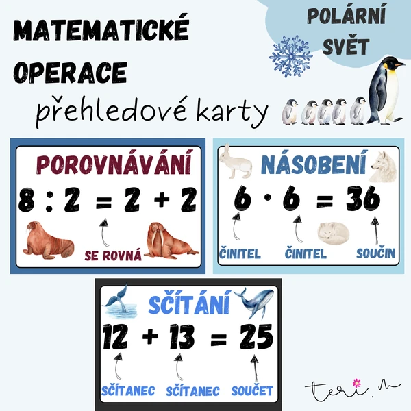 MATEMATICKÉ OPERACE - téma POLÁRNÍ SVĚT