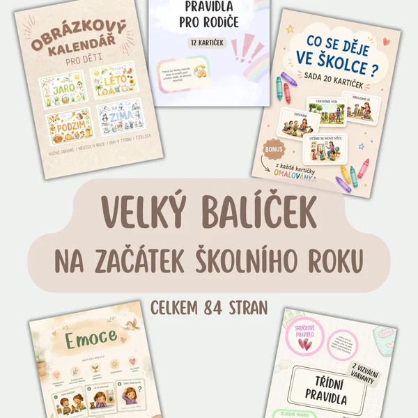VELKÝ BALÍČEK na začátek školního roku u