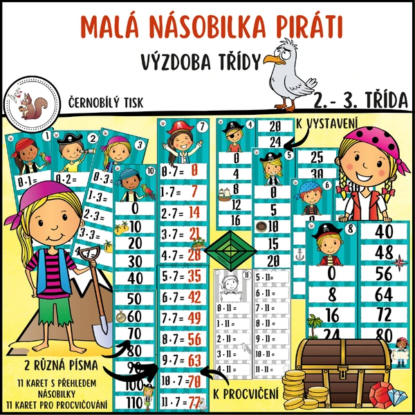 Malá násobilka piráti