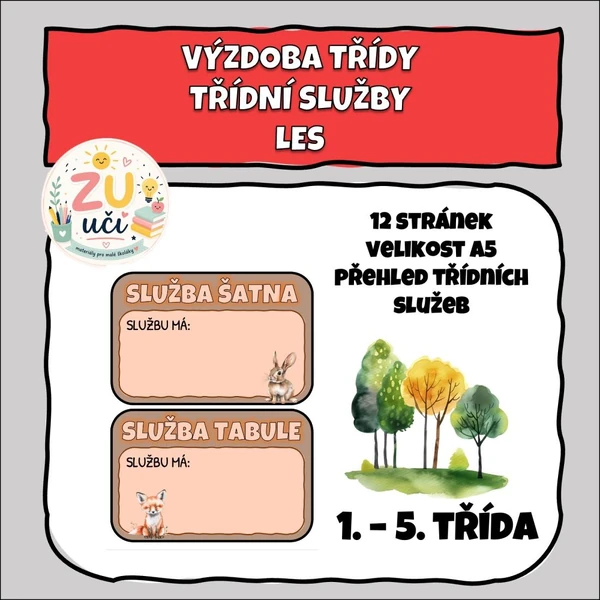 Výzdoba třídy - Služby - Les