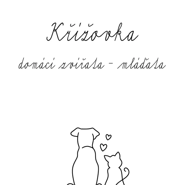 Domácí zvířata - křížovka