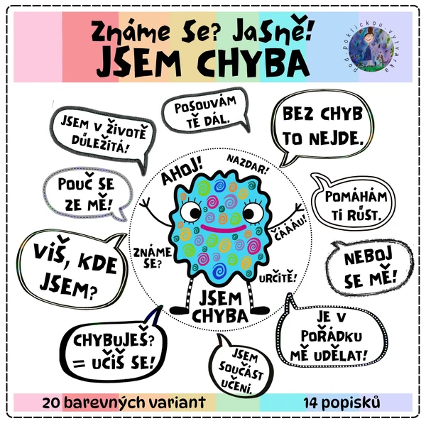 Známe se? Jasně! Jsem chyba - plakáty do třídy
