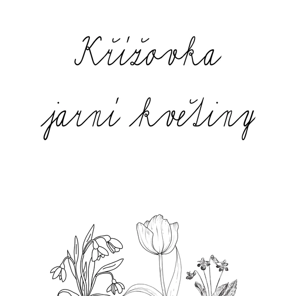 Jarní květiny - křížovka