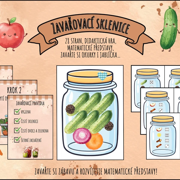 Zavařovací sklenice🥒🍎