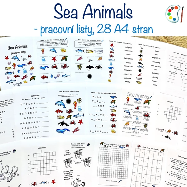Sea Animals - pracovní listy