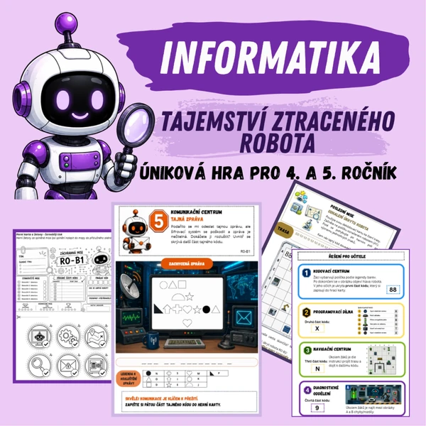 Úniková hra - Tajemství ztraceného robota