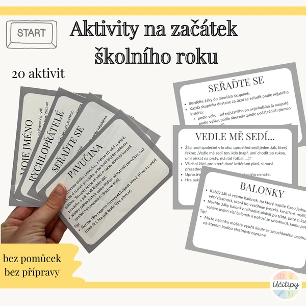 Aktivity na začátek školního roku