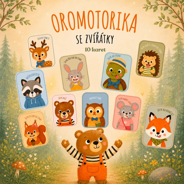 OROMOTORIKA SE ZVÍŘÁTKY 🐻