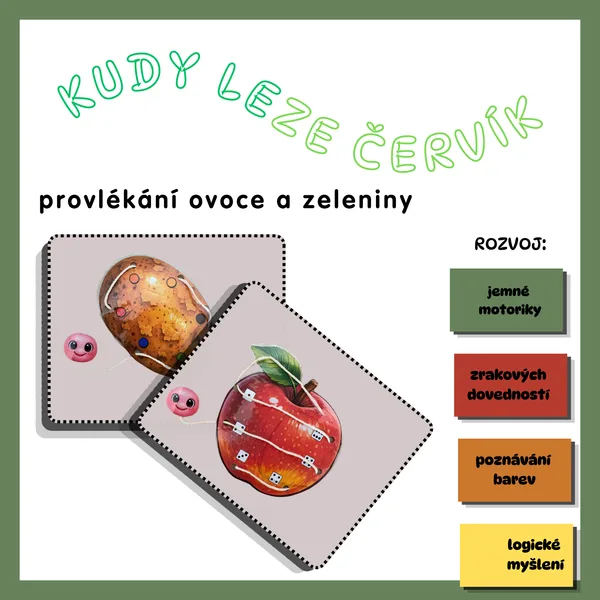 Ovoce a zelenina - kudy leze červík