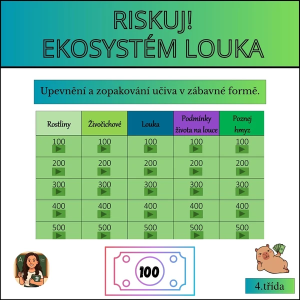 Riskuj! ekosystém louka