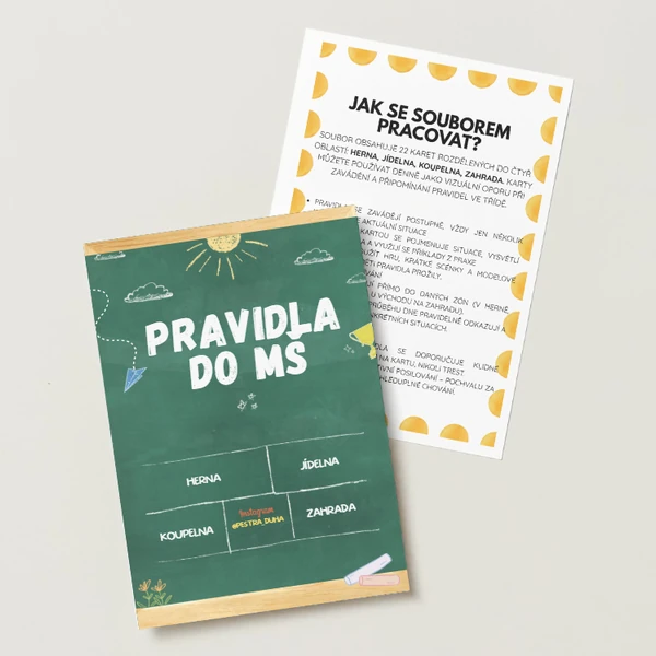Pravidla do MŠ - 22 karet
