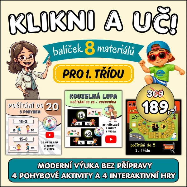 KLIKNI A UČ! – balíček 1. třída