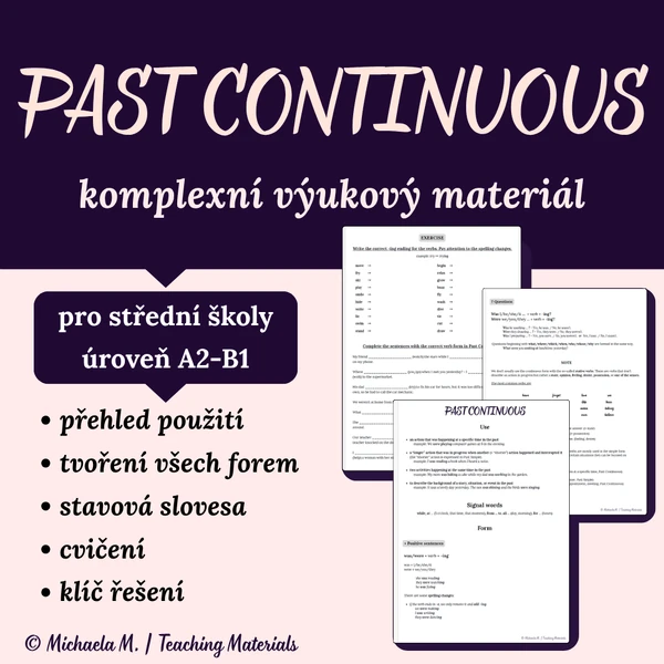 Past Continuous - minulý čas průběhový