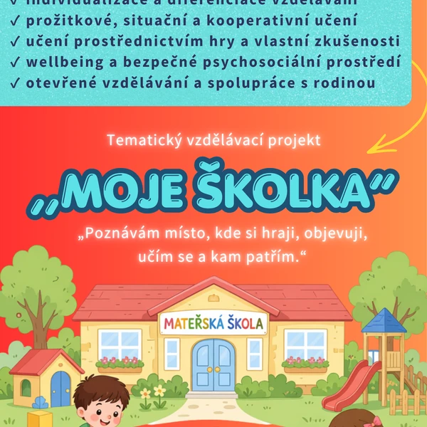 MOJE ŠKOLKA – projekt MŠ, září, adaptace