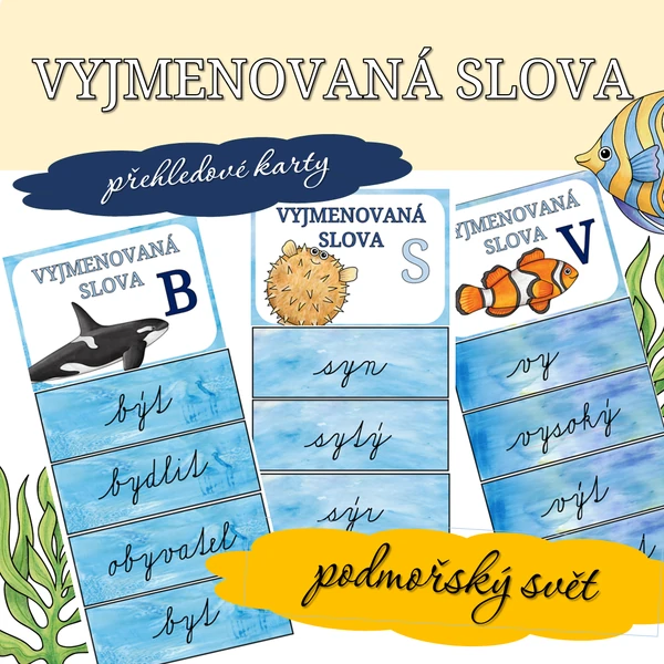 Vyjmenovaná slova: Podmořský svět