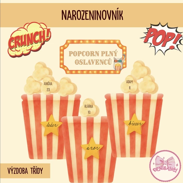 Popcornový narozeninovník