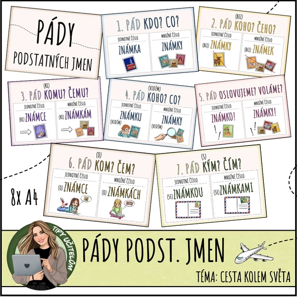 Pádové otázky, pády - téma cestování