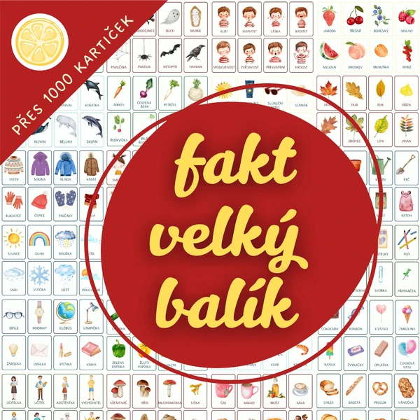 VÝHODNÝ BALÍČEK - rostoucí sbírka obrázkových kartiček