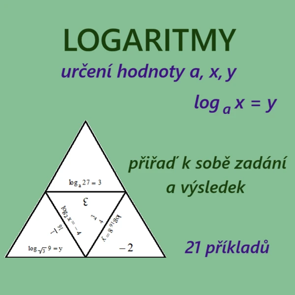 LOGARITMY – přiřazování