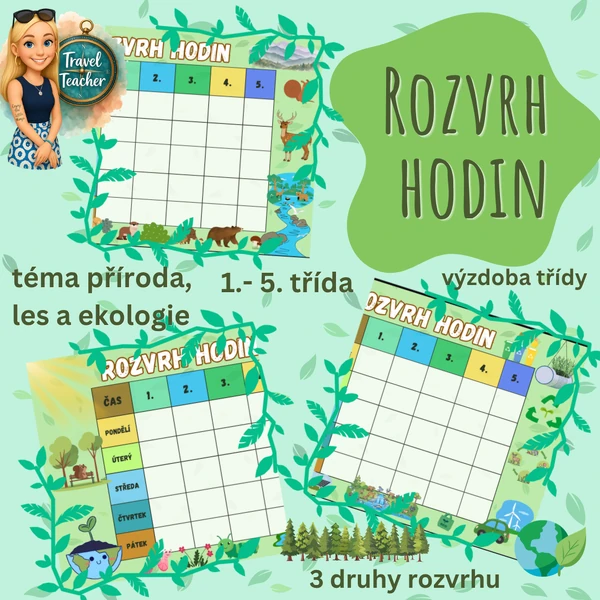 Rozvrh hodin - příroda