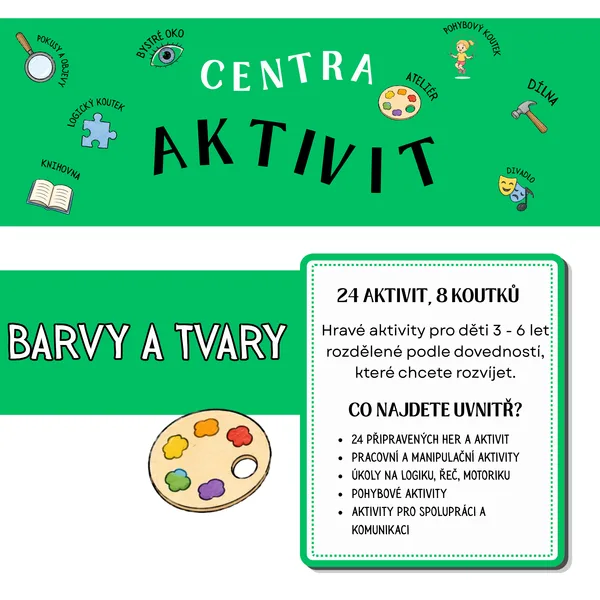 Centra aktivit - Barvy a tvary