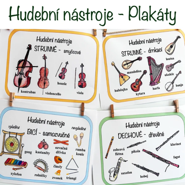 Hudební nástroje - Plakáty