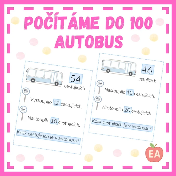 Počítáme do 100 - autobus