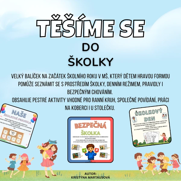 Těšíme se do školky - VELKÝ BALÍČEK NA ZAČÁTEK ŠKOLNÍHO ROKU