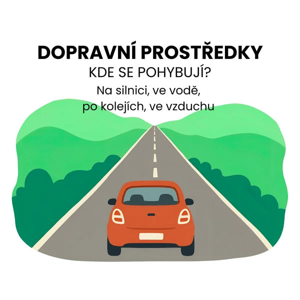DOPRAVNÍ PROSTŘEDKY - Kde se pohybují?