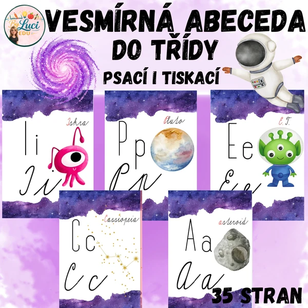 Vesmírná abeceda do třídy
