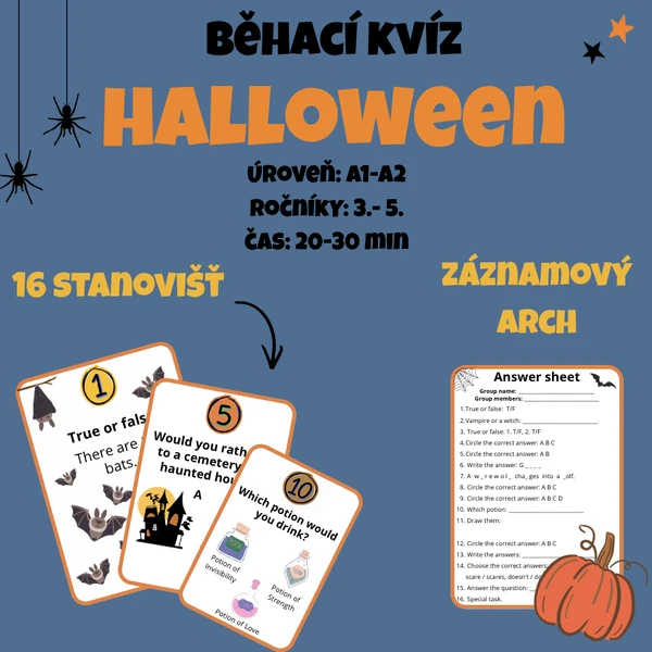 Běhací kvíz - Halloween