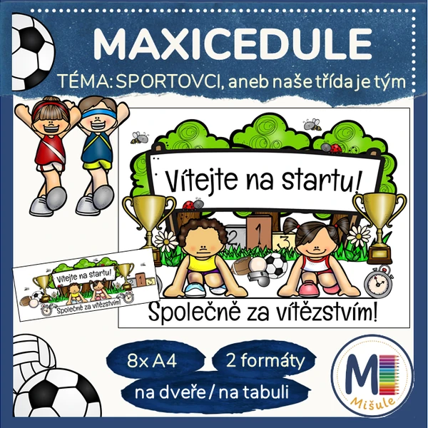MAXICEDULE - SPORTOVCI aneb naše třída je tým