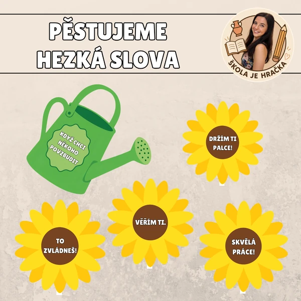 Pěstujeme hezká slova - výzdoba třídy