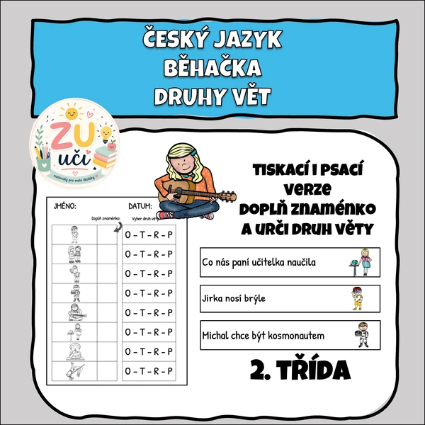 Běhačka - Druhy vět