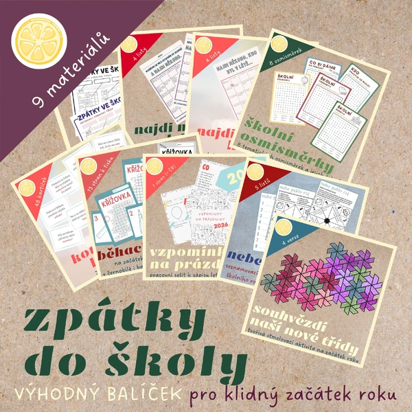 ZPÁTKY DO ŠKOLY - výhodný balíček pro klidný začátek školního roku