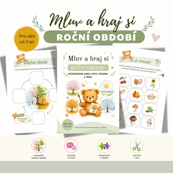 Mluv a hraj si – Roční období | Hravé aktivity pro MŠ
