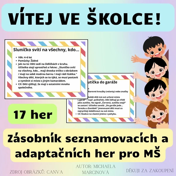 Zásobník seznamovacích a adaptačních her pro MŠ