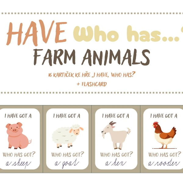 I have, who has? - Farm animals