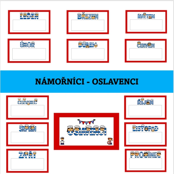 Námořníci - oslavenci, narozeniny