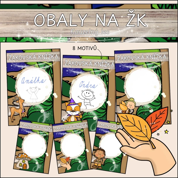 Obaly na ŽK - kouzelný les