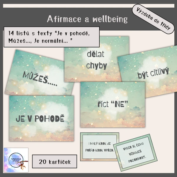 Afirmace a wellbeing / motivační věty