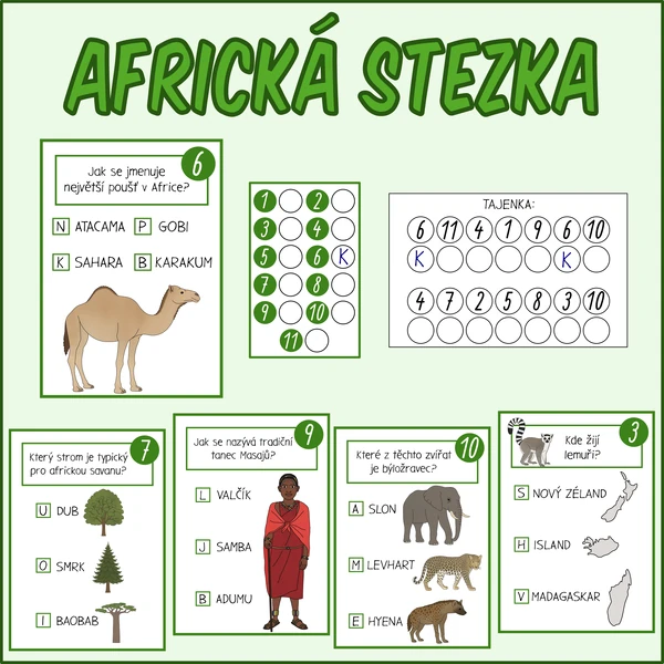 Afrika - Stezka s tajenkou