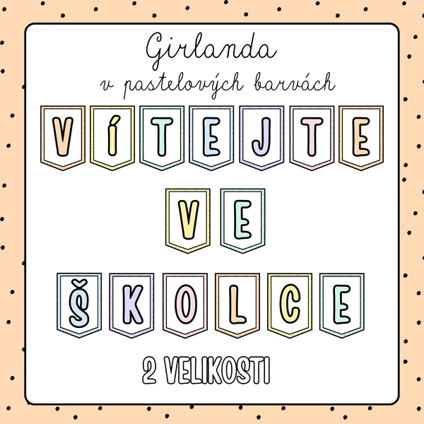 Pastelová girlanda