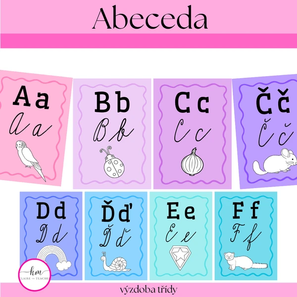 Abeceda - univerzální barevná