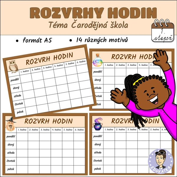 Rozvrhy pro žáky