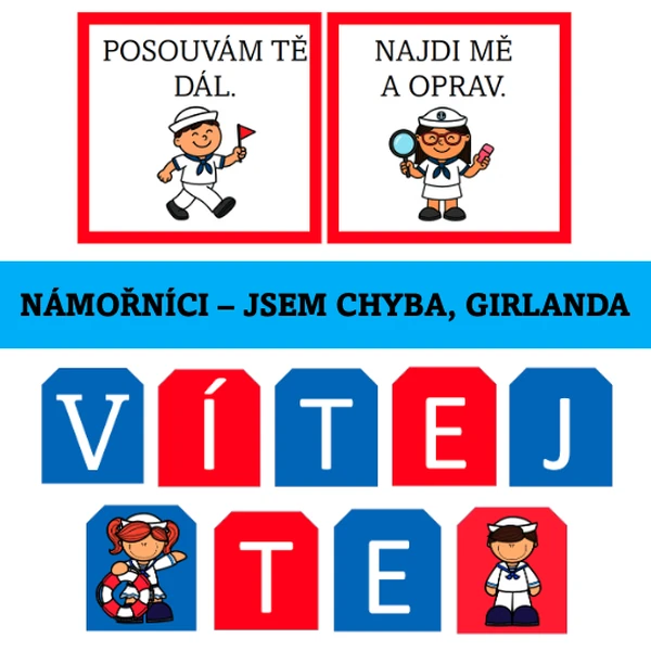 Námořníci - jsem chyba, girlanda