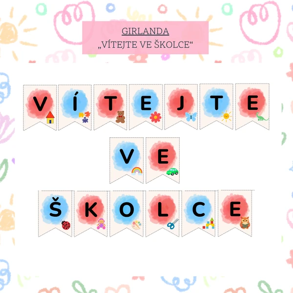 Girlanda- Vítejte ve školce